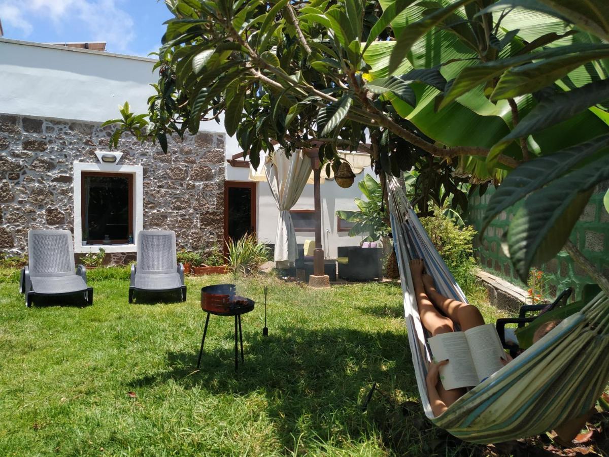 Villa Canaria Piscina Jacuzzi Jardin Santa Maria de Guia de Gran Canaria Exterior foto